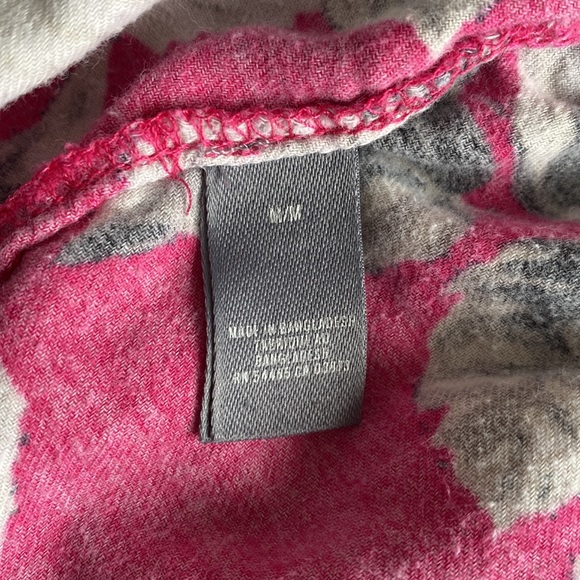 aerie - Cute Flanel-ette Pink + Grey & White Floral PJ Shorts - Picture 7 of 10